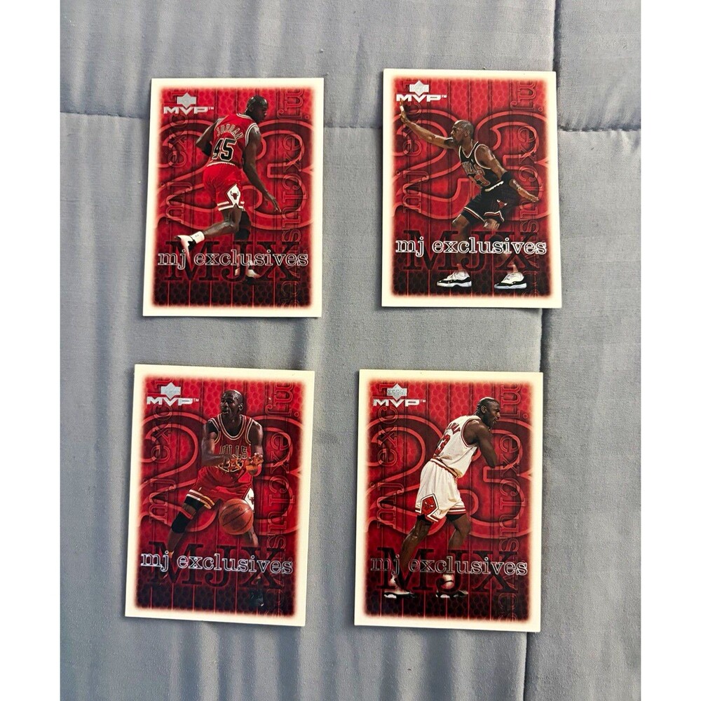 1999 MVP Michael Jordan MJ Exclusives Bulls Lot (4) #185 #189 #191 #201